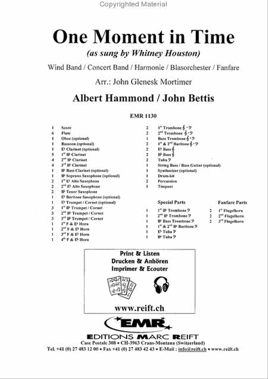 One Moment In Time One Moment In Time Concert Band scores gallery preview page 2