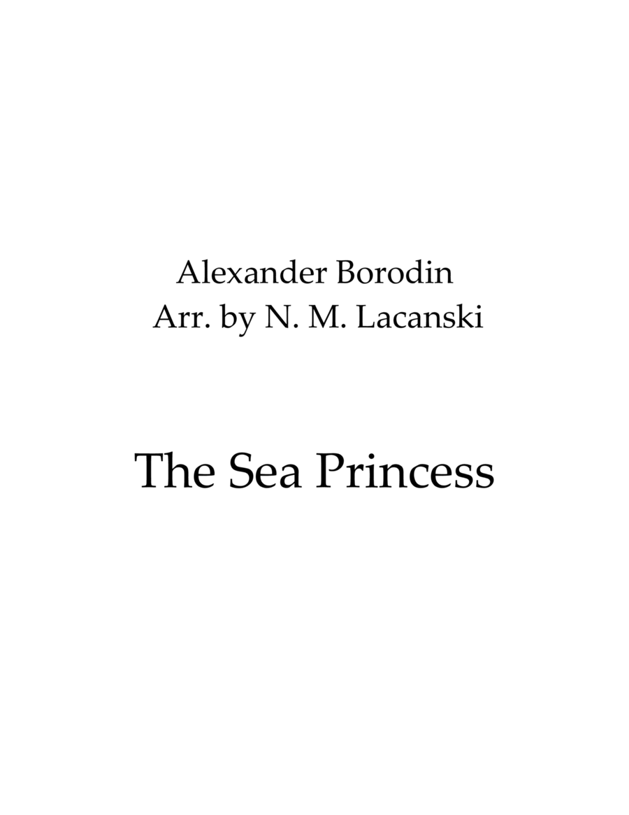 The Sea Princess Alto Saxophone scores gallery preview page 1