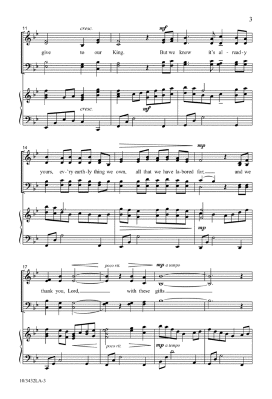 With These Gifts 4-Part scores gallery preview page 2