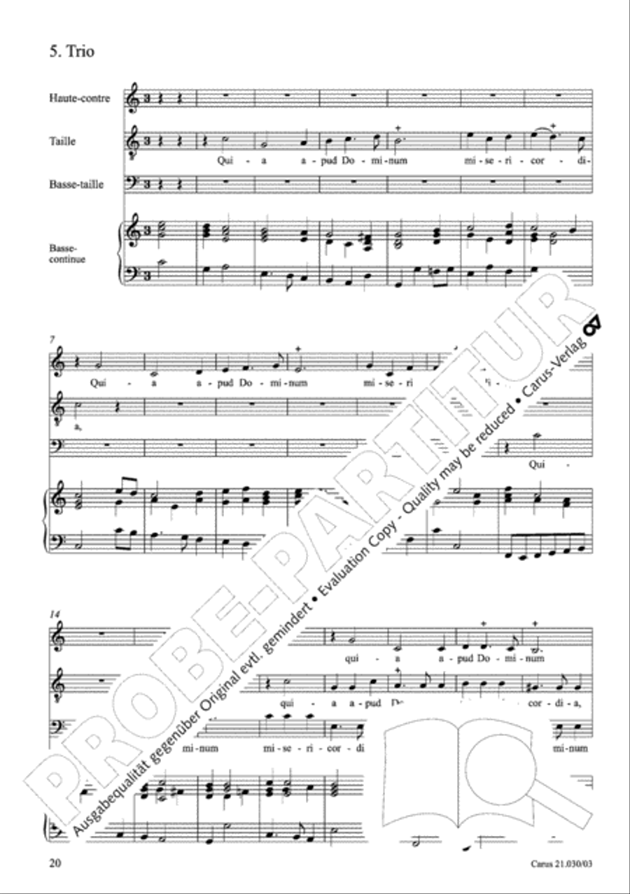 De profundis Men's Choir scores gallery preview page 21