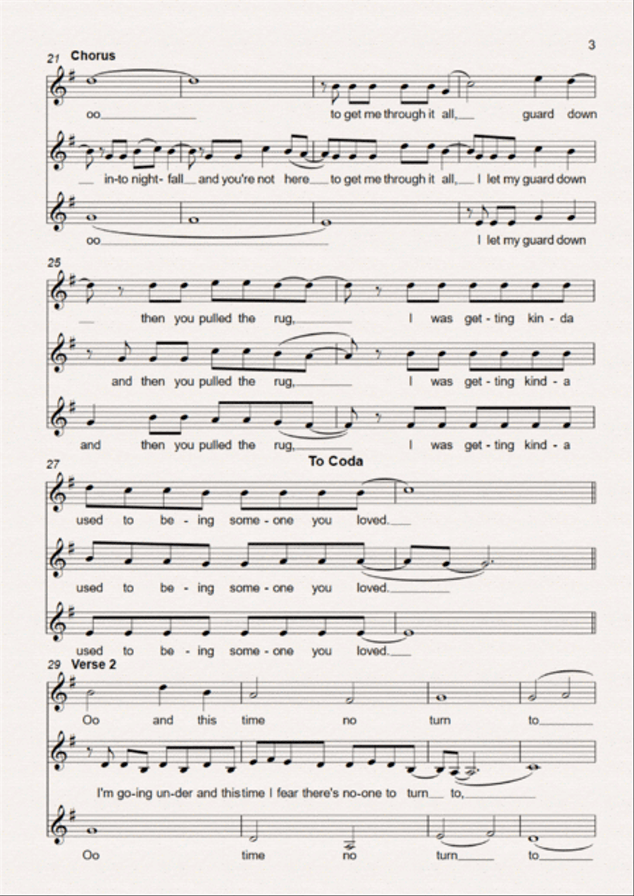 Someone You Loved Someone You Loved SSA scores gallery preview page 3