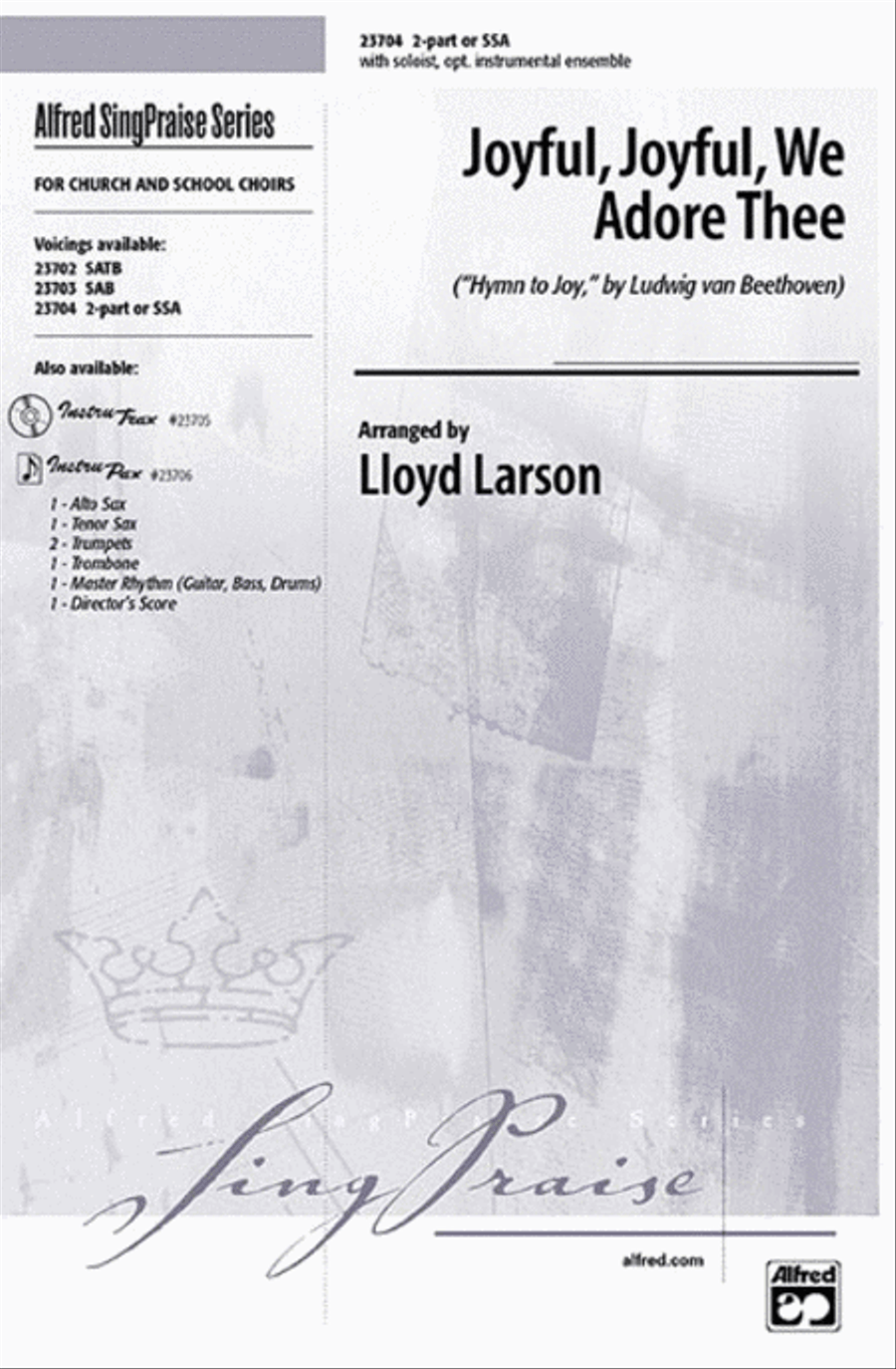 Joyful, Joyful, We Adore Thee 2-Part scores gallery preview page 1