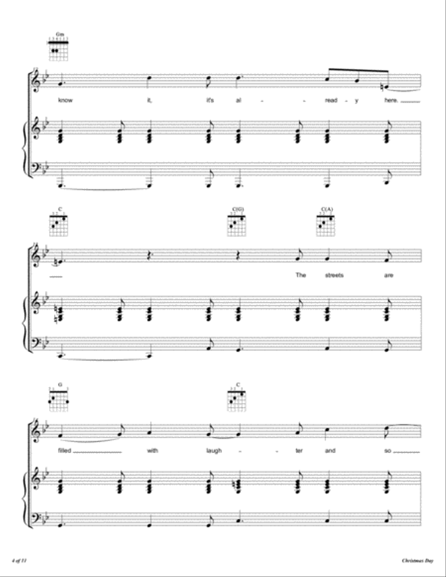 Christmas Day Voice scores gallery preview page 5