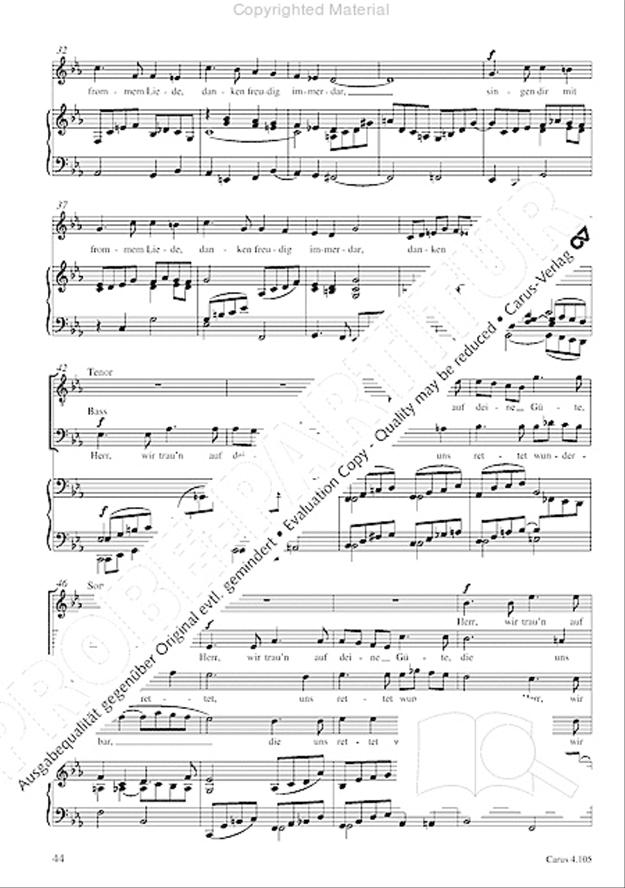 Choral collection Mendelssohn - editionchor Choir scores gallery preview page 45