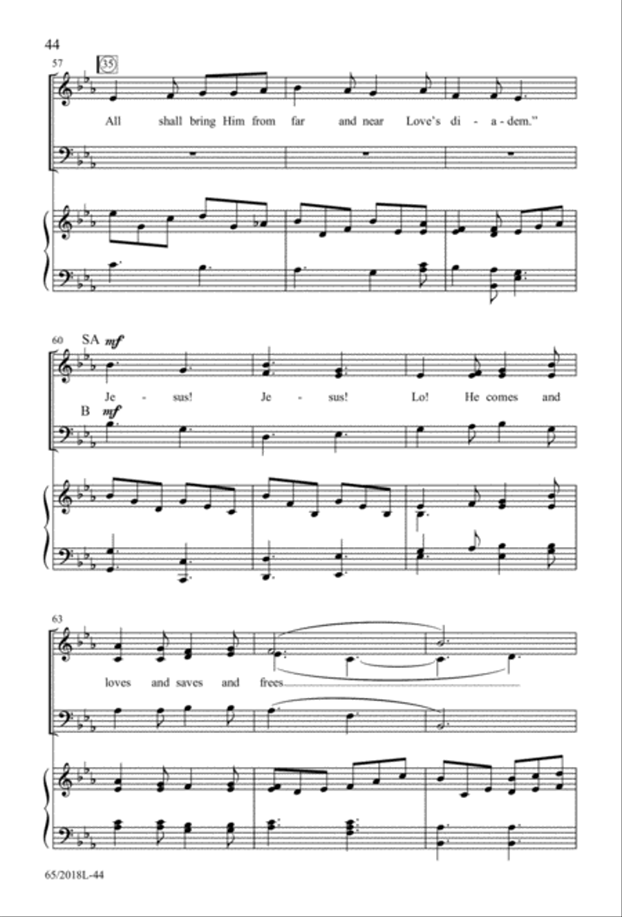 A Ceremony of Lessons and Carols 3-Part scores gallery preview page 45