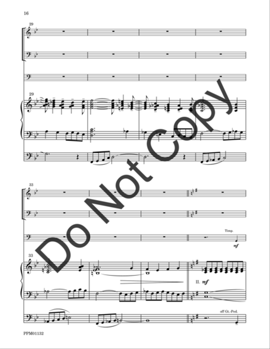 Cortege: Intrada, Arioso, Finale Percussion scores gallery preview page 17