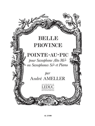 Book cover for Pointe Au Pic Op.185 (saxophone-alto & Piano)