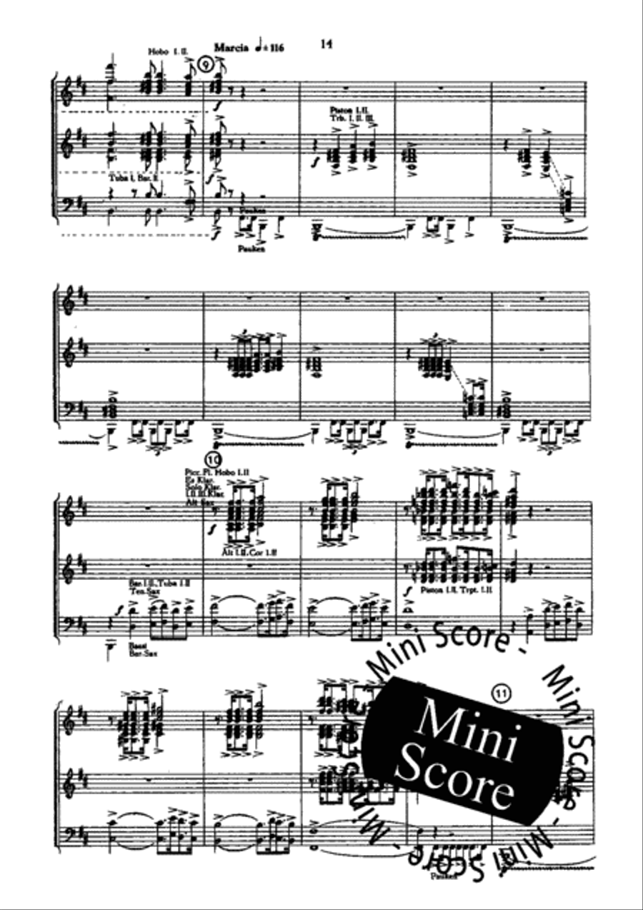 Prelude,Dialogue et Variations Concert Band scores gallery preview page 16