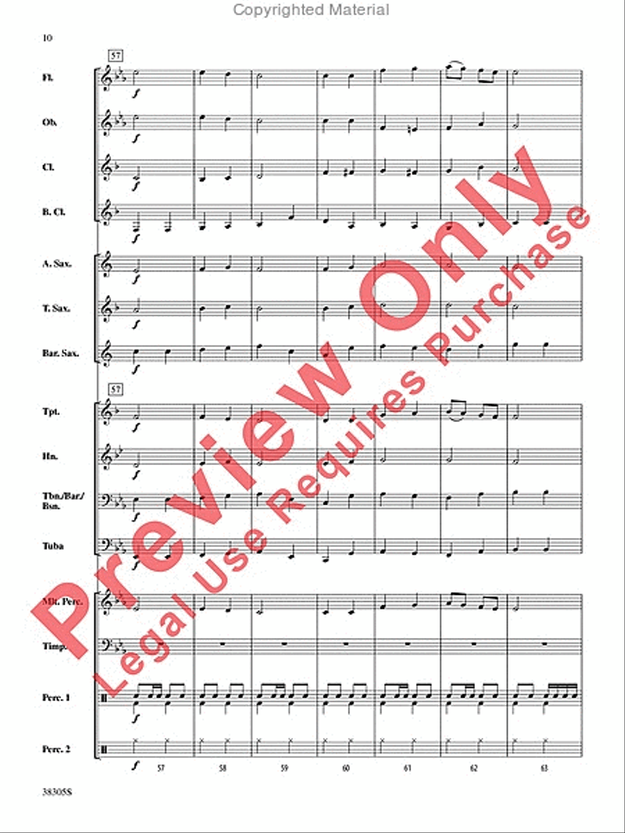 A Star-Spangled March A Star-Spangled March Concert Band scores gallery preview page 11