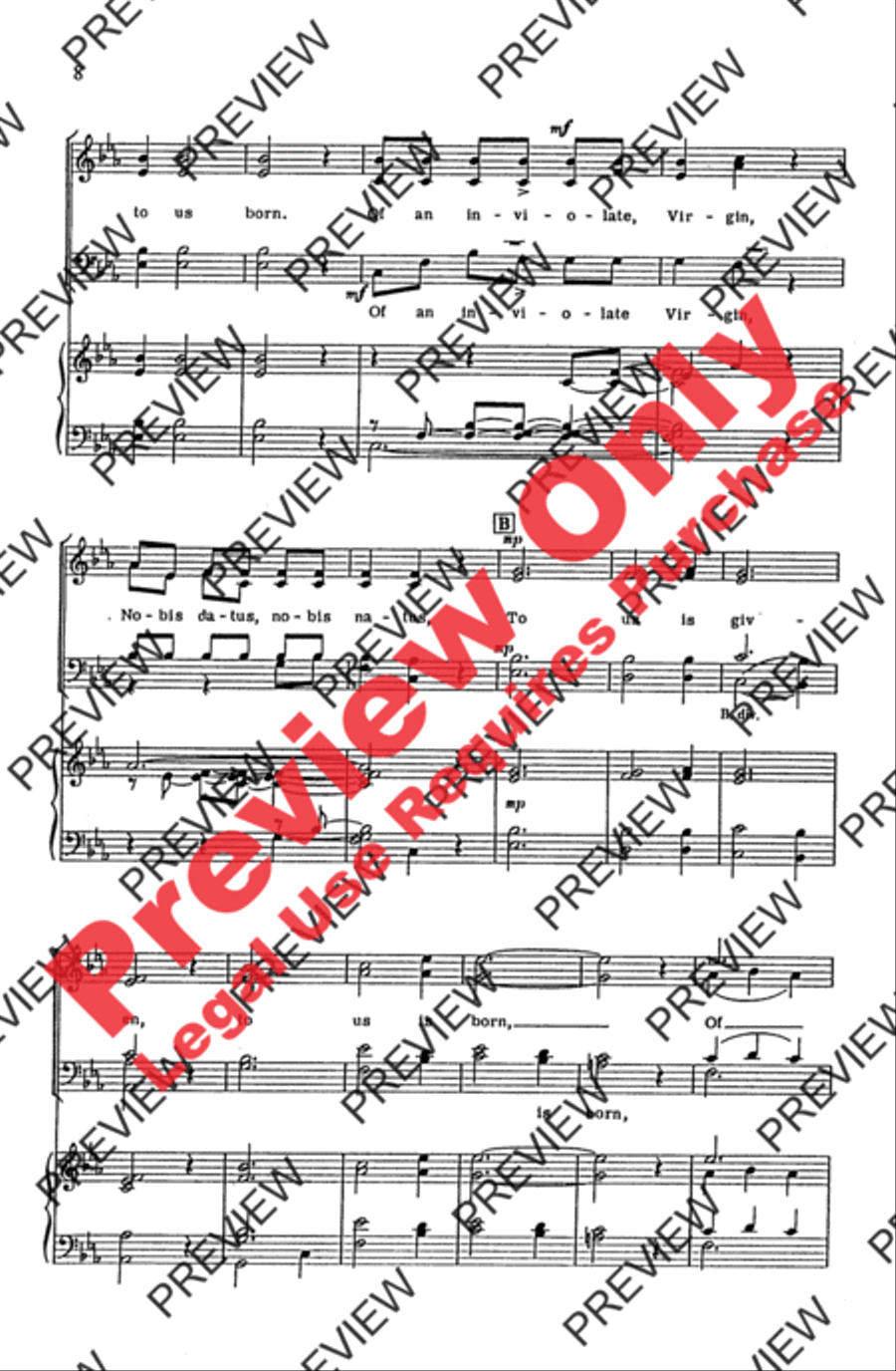 Pange Lingua Variations 4-Part scores gallery preview page 8