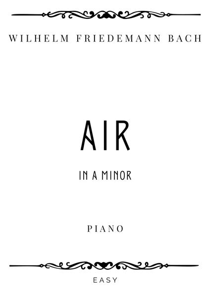 W.F. Bach - Air in A minor - Easy image number null