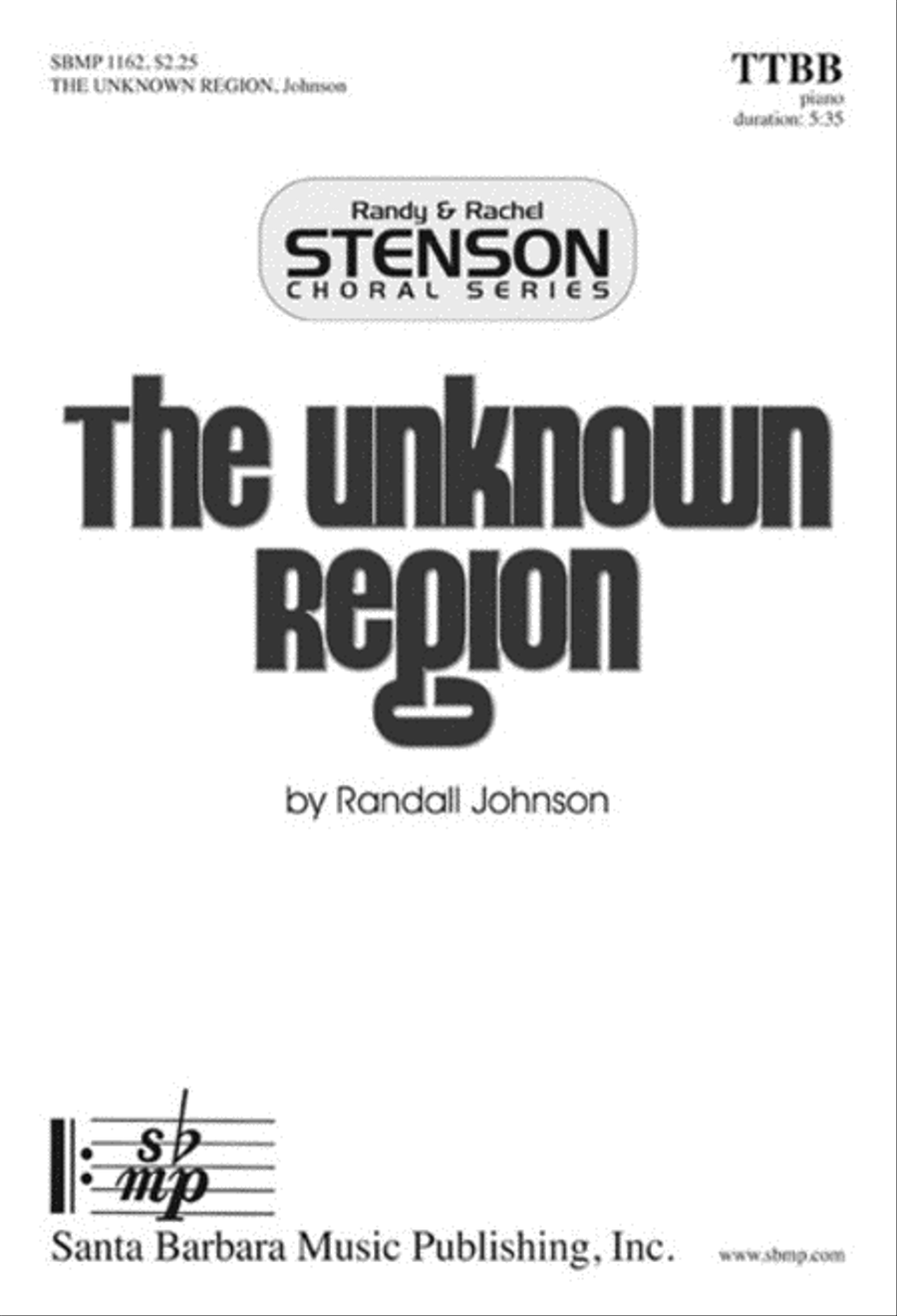 The Unknown Region - TTBB Octavo TTBB scores gallery preview page 1