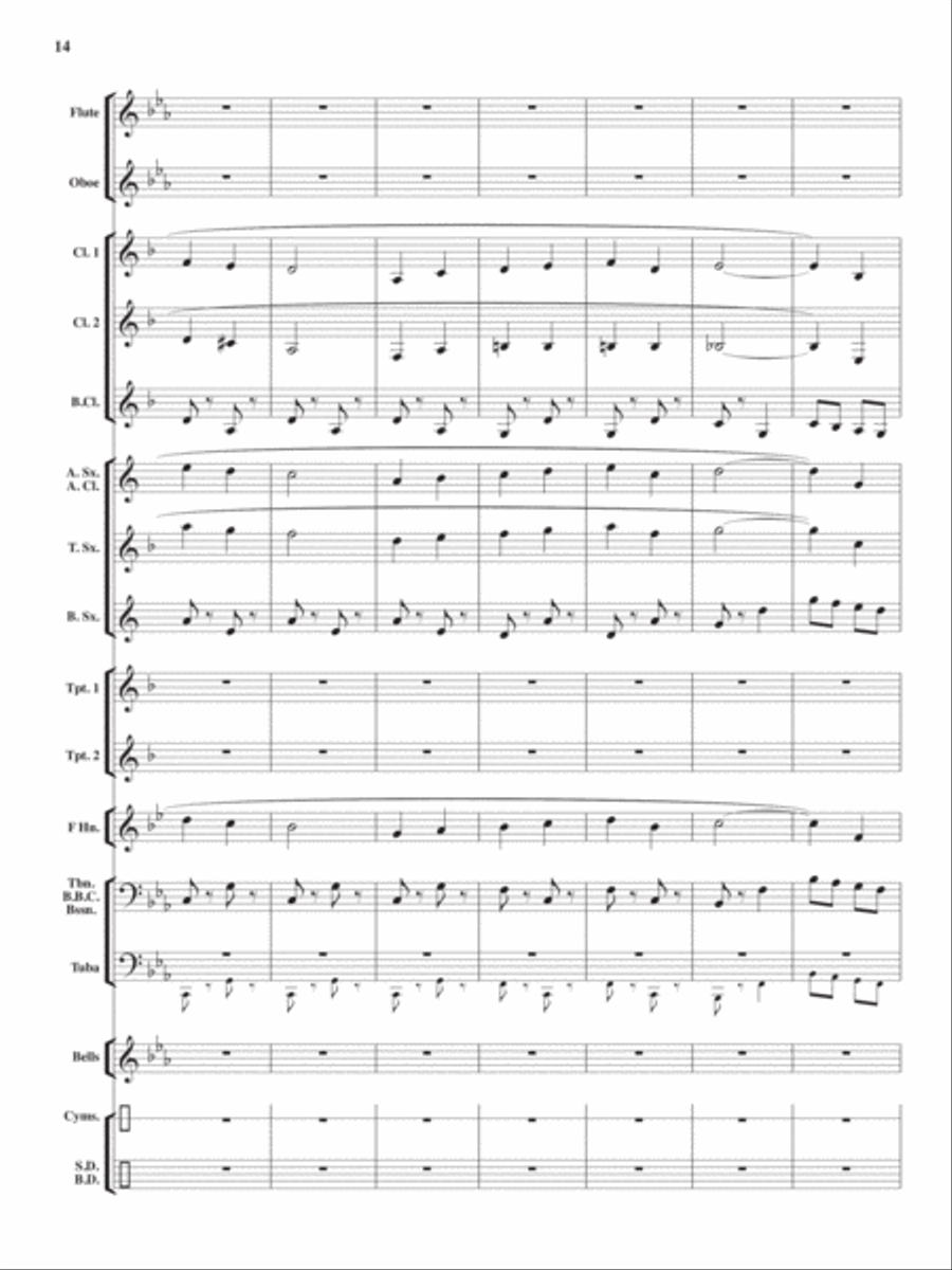 Heroes On Parade Concert Band scores gallery preview page 13
