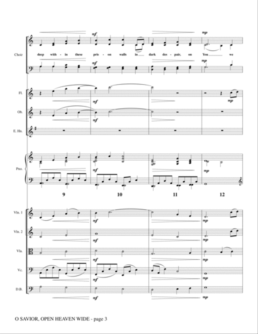 O Savior, Open Heaven Wide - Full Score Choir scores gallery preview page 3