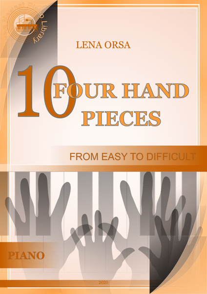 10 Four Hand Pieces for Piano image number null