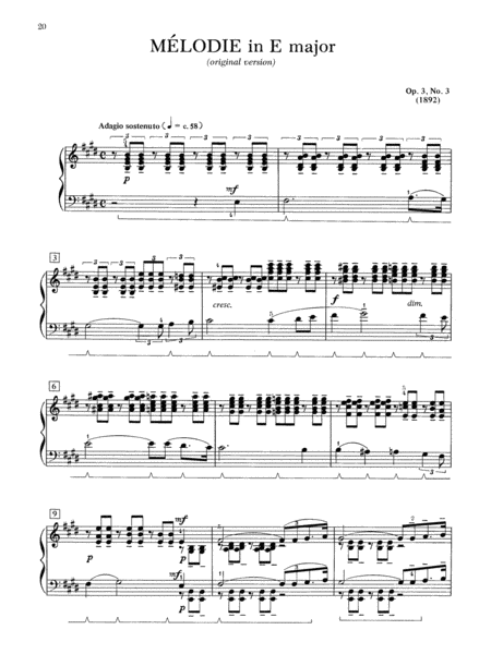 Rachmaninoff -- Fantasy Pieces, Op. 3