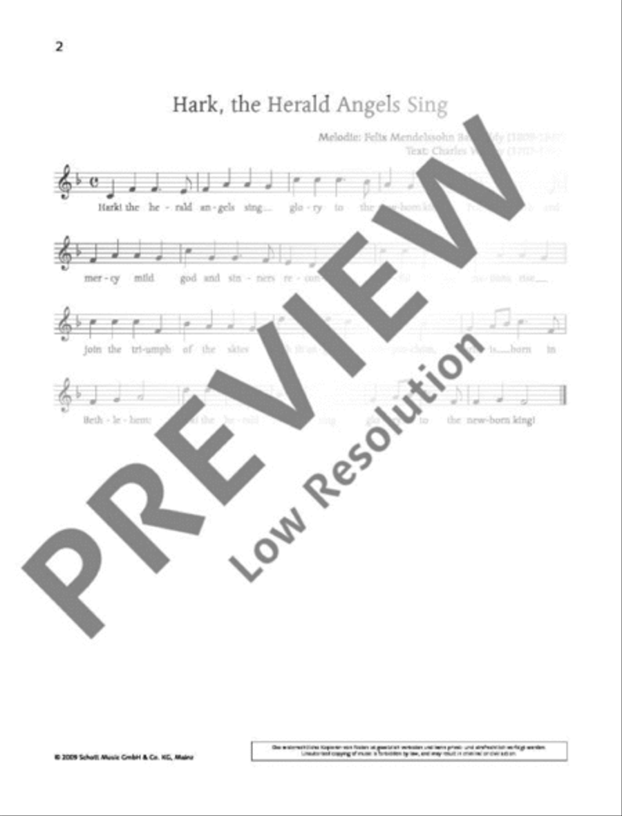 Hark, the Herald Angels Sing B-Flat Trumpet scores gallery preview page 3
