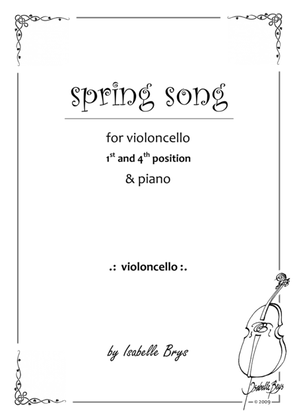 Spring Song for Cello and Piano