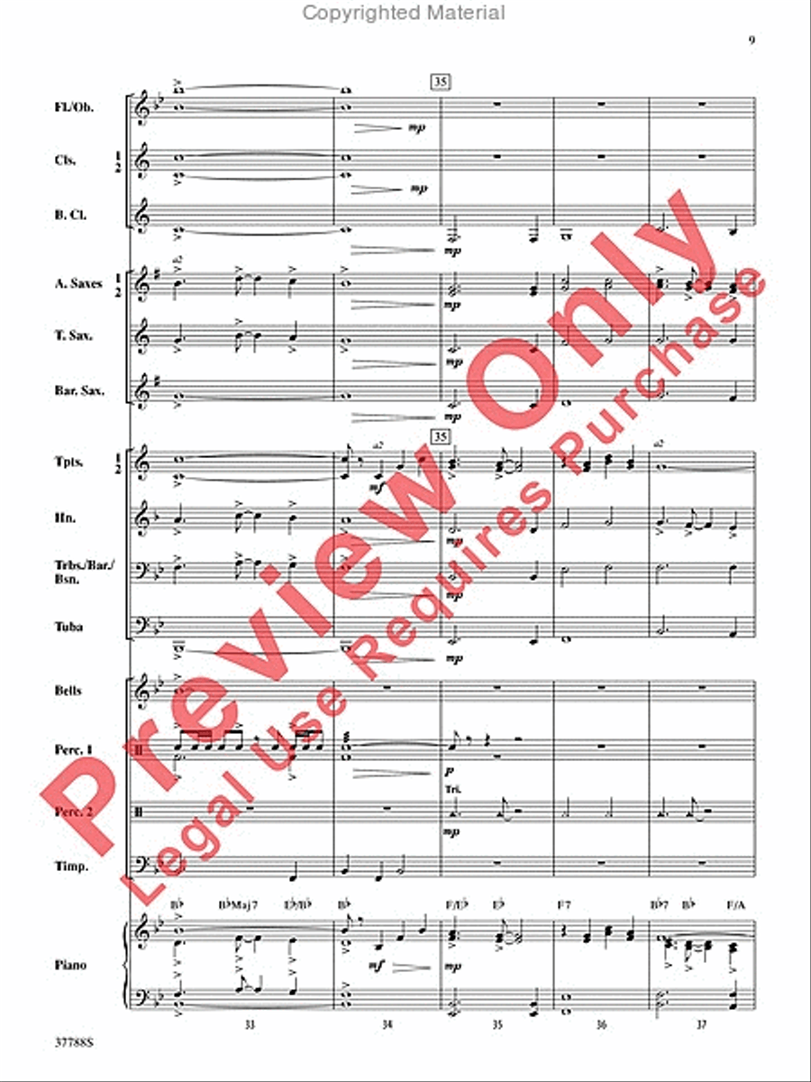 Of Distant Peaks Of Distant Peaks Concert Band scores gallery preview page 10