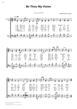 Be Thou My Vision - Choir SATB