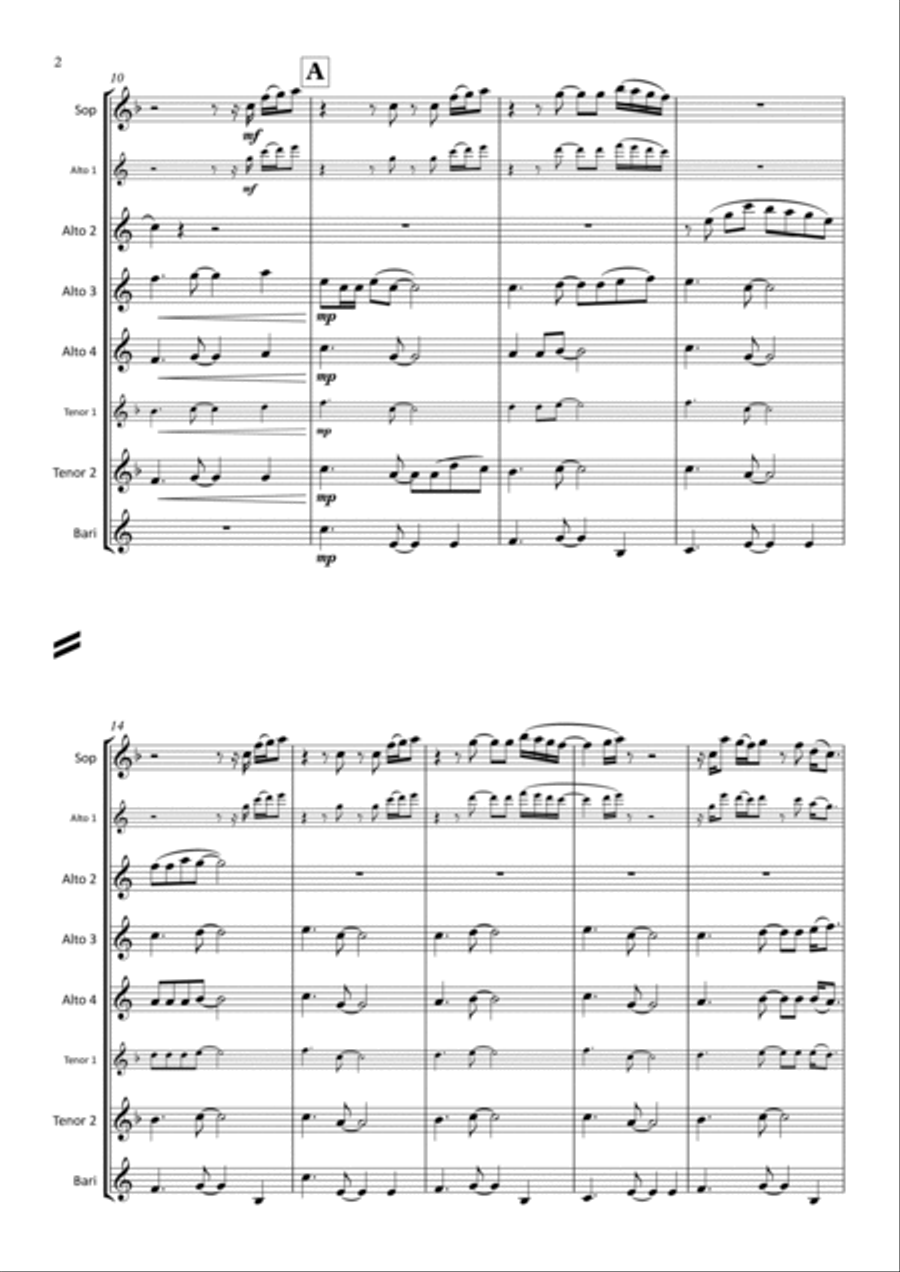 Thinking Out Loud Woodwind Ensemble scores gallery preview page 2