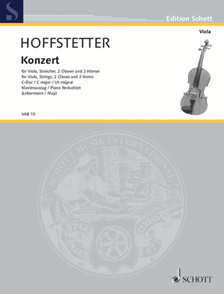Book cover for Viola Concerto in C Major