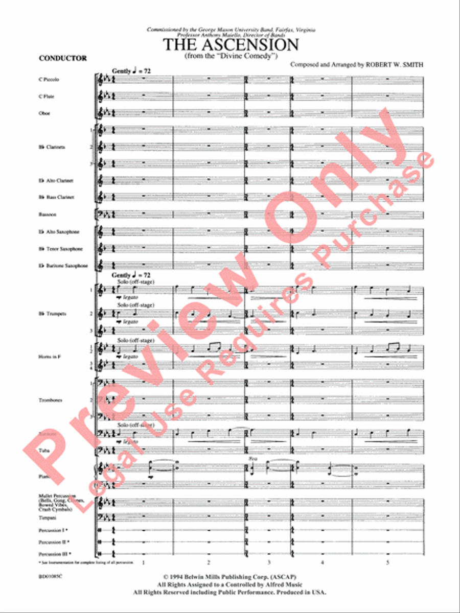 The Ascension The Ascension Concert Band scores gallery preview page 4