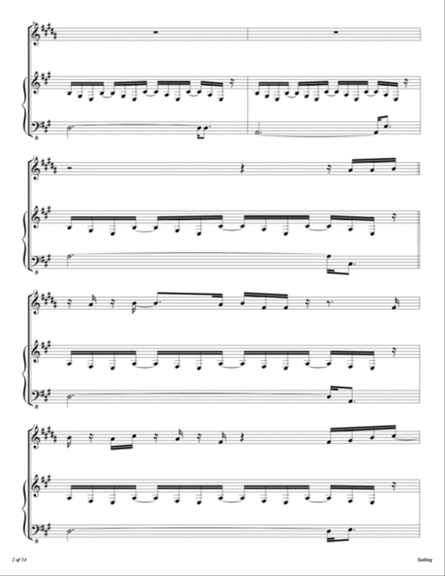 Sailing Trumpet Solo scores gallery preview page 3
