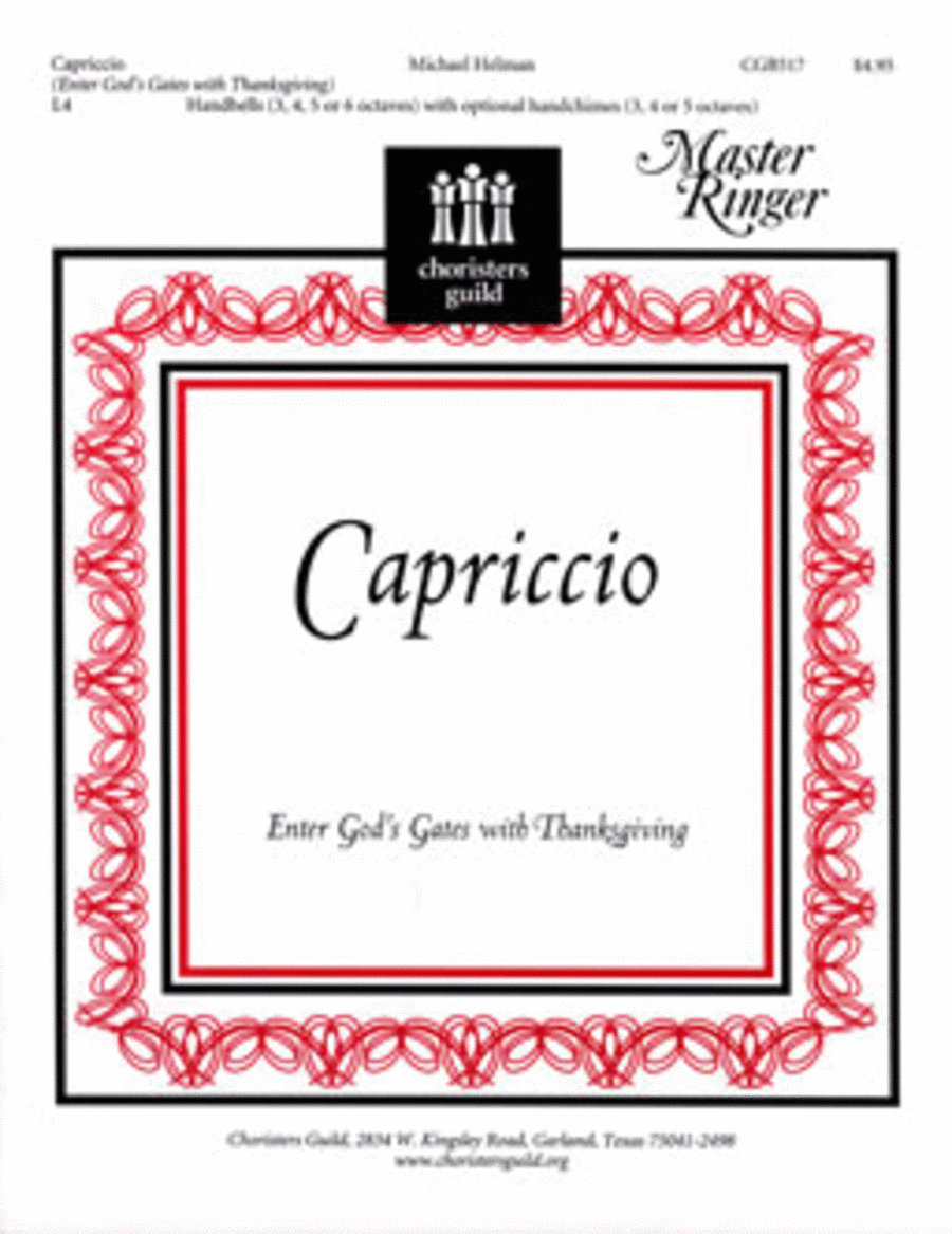 Capriccio [Enter God's Gates with Thanksgiving] Handbell Choir scores gallery preview page 1