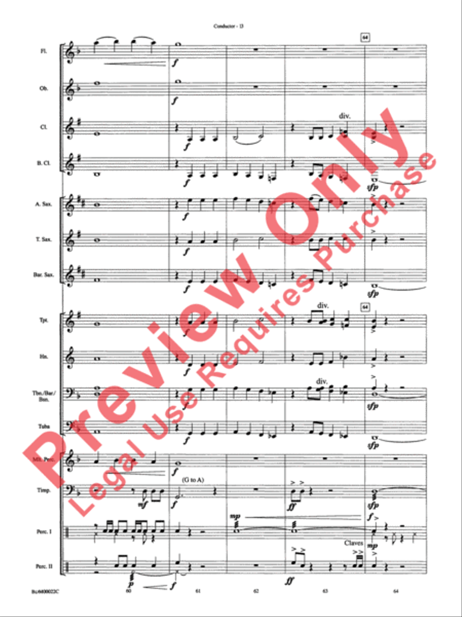Ancient Moon Concert Band scores gallery preview page 16