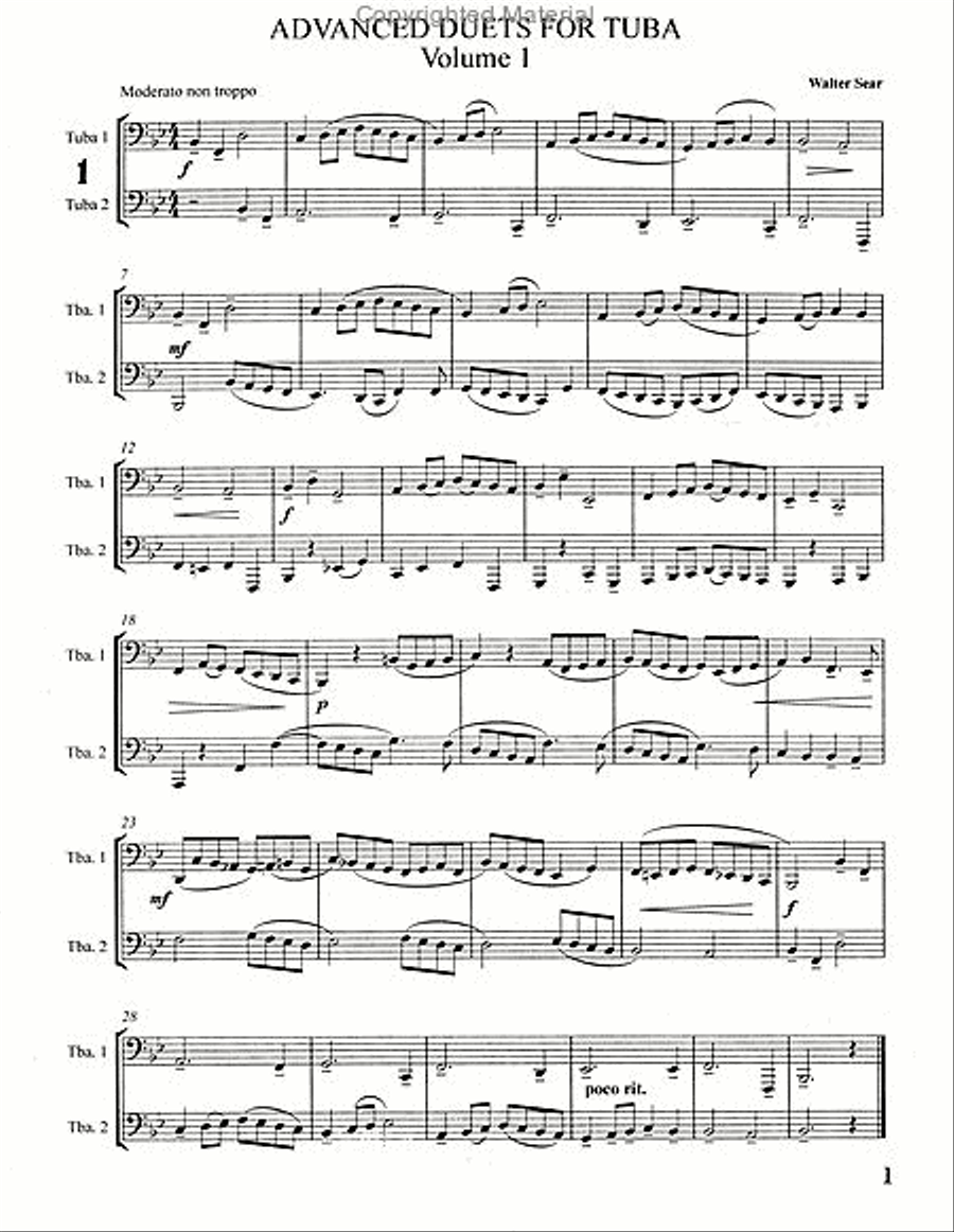 Advanced Duets for Tuba, Volume 1 Brass Duet scores gallery preview page 2