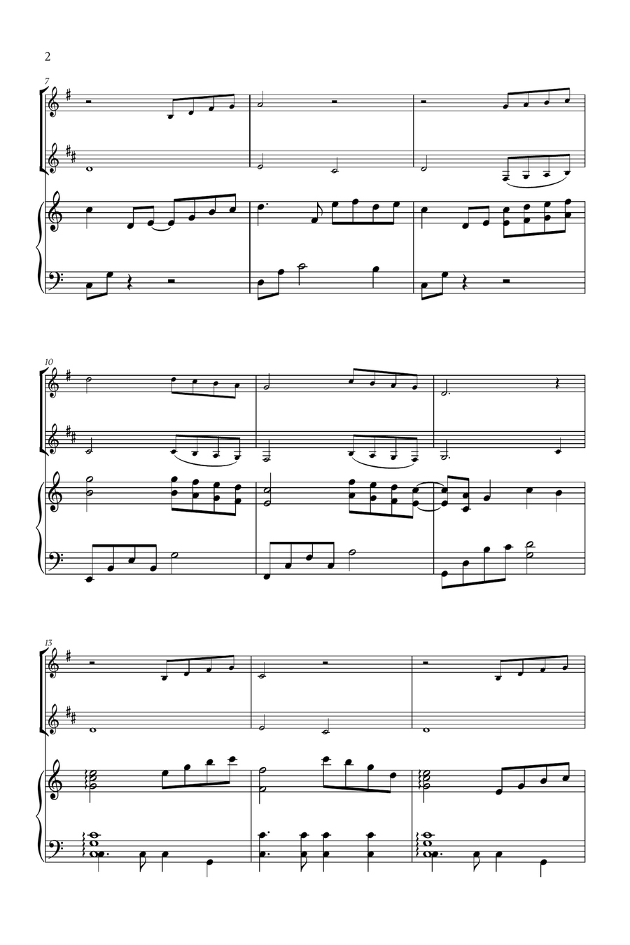 Beauty And The Beast Woodwind Duet scores gallery preview page 2