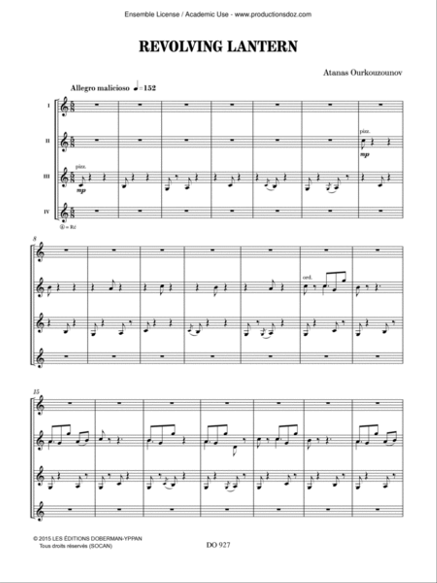 Revolving Lantern Revolving Lantern Guitar Ensemble scores gallery preview page 4