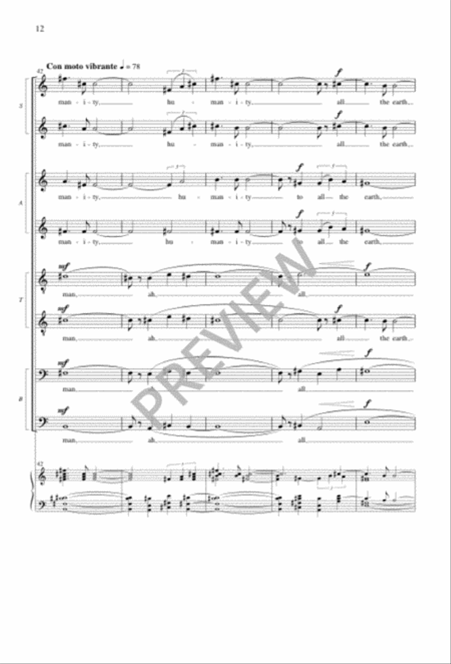 The Heart's Reflection SSAATTBB scores gallery preview page 12