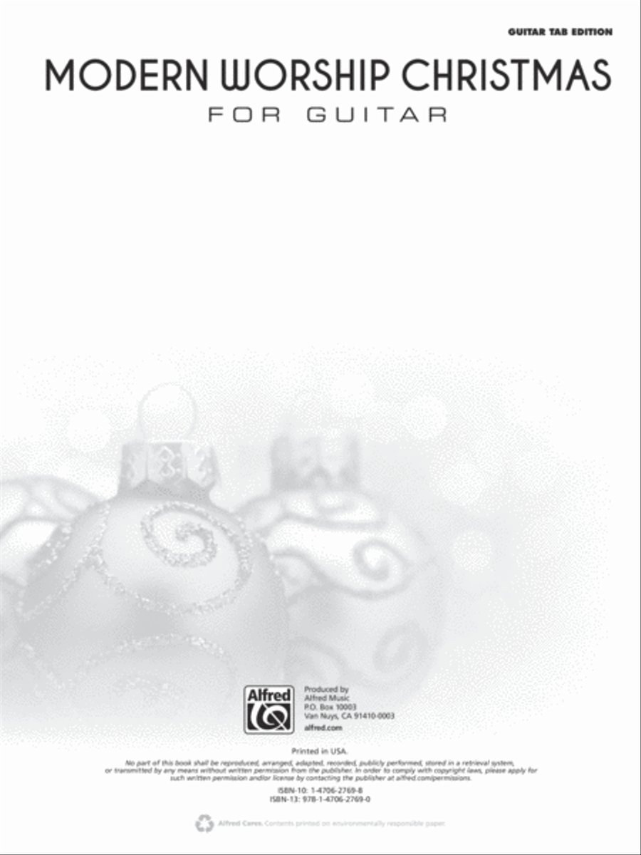 Modern Worship Christmas for Guitar Guitar scores gallery preview page 2