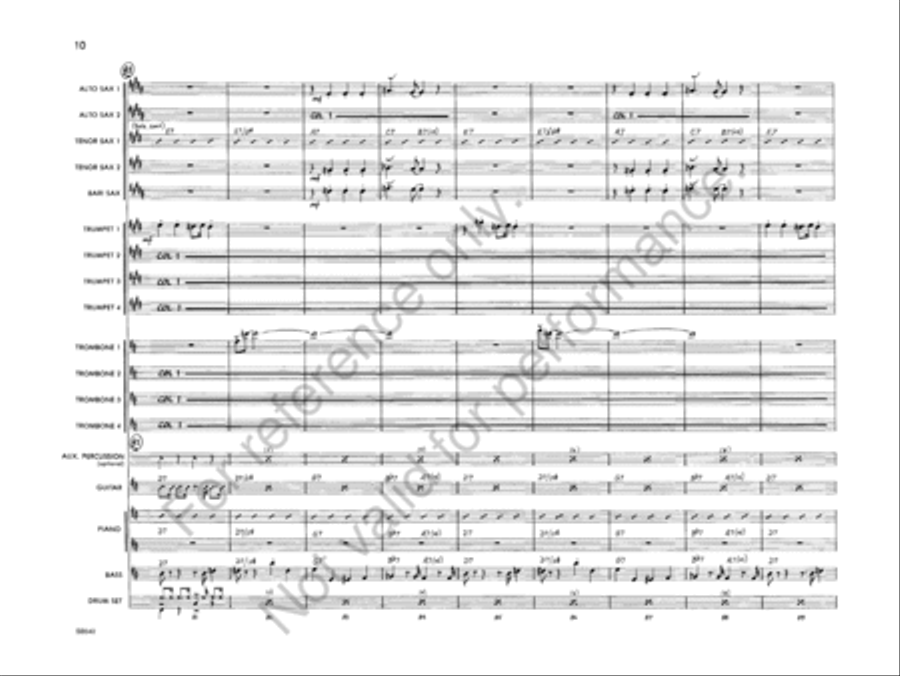 The Mad Grasshopper The Mad Grasshopper Jazz Ensemble scores gallery preview page 12