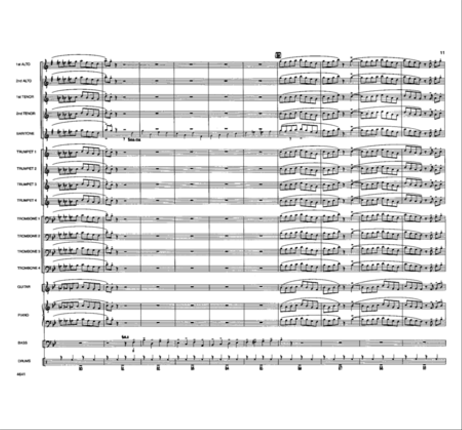Pee Wee's Back In Town Jazz Ensemble - Sheet Music page 16