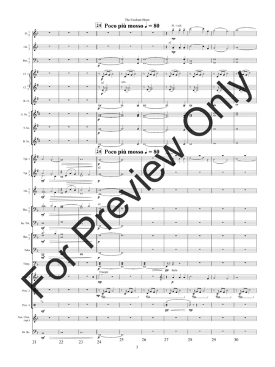 The Exultant Heart Concert Band scores gallery preview page 6