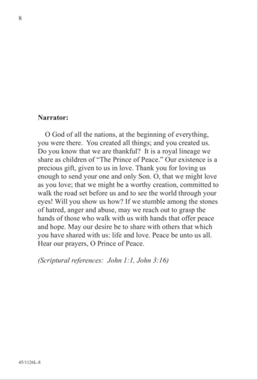 Prayers for the Nations 4-Part scores gallery preview page 9