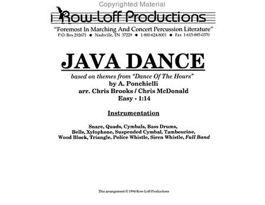 Java Dance image number null