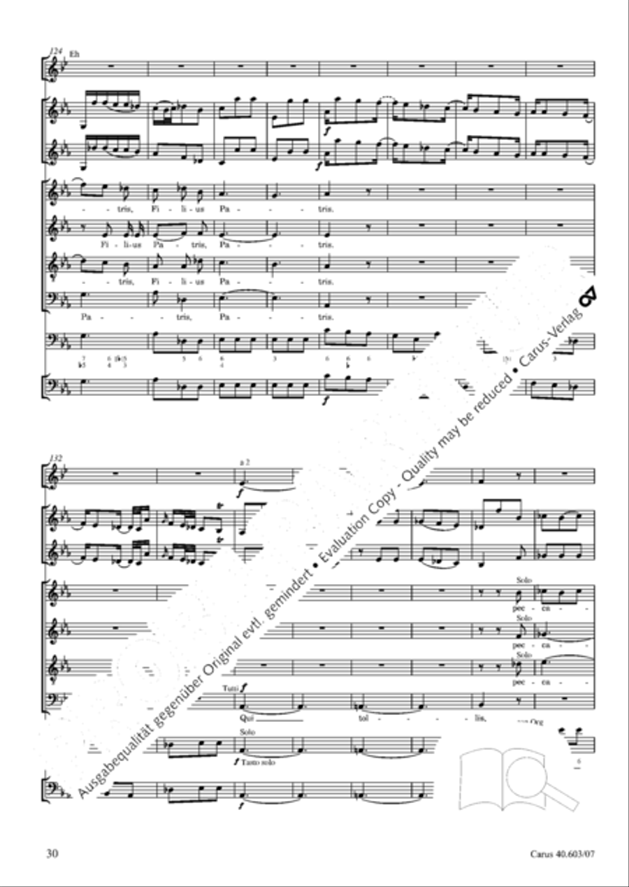 Grosse Orgelsolomesse in Es 4-Part scores gallery preview page 43