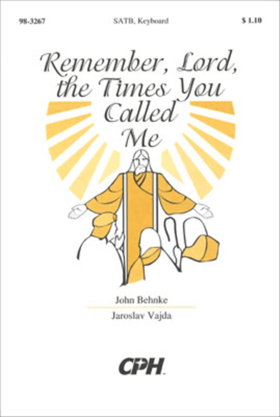Remember, Lord, the Times You Called Me 4-Part scores gallery preview page 1