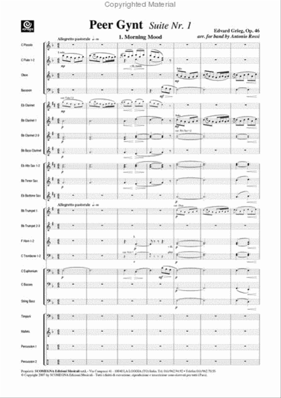 Peer Gynt Suite Nr. 1 Concert Band scores gallery preview page 3