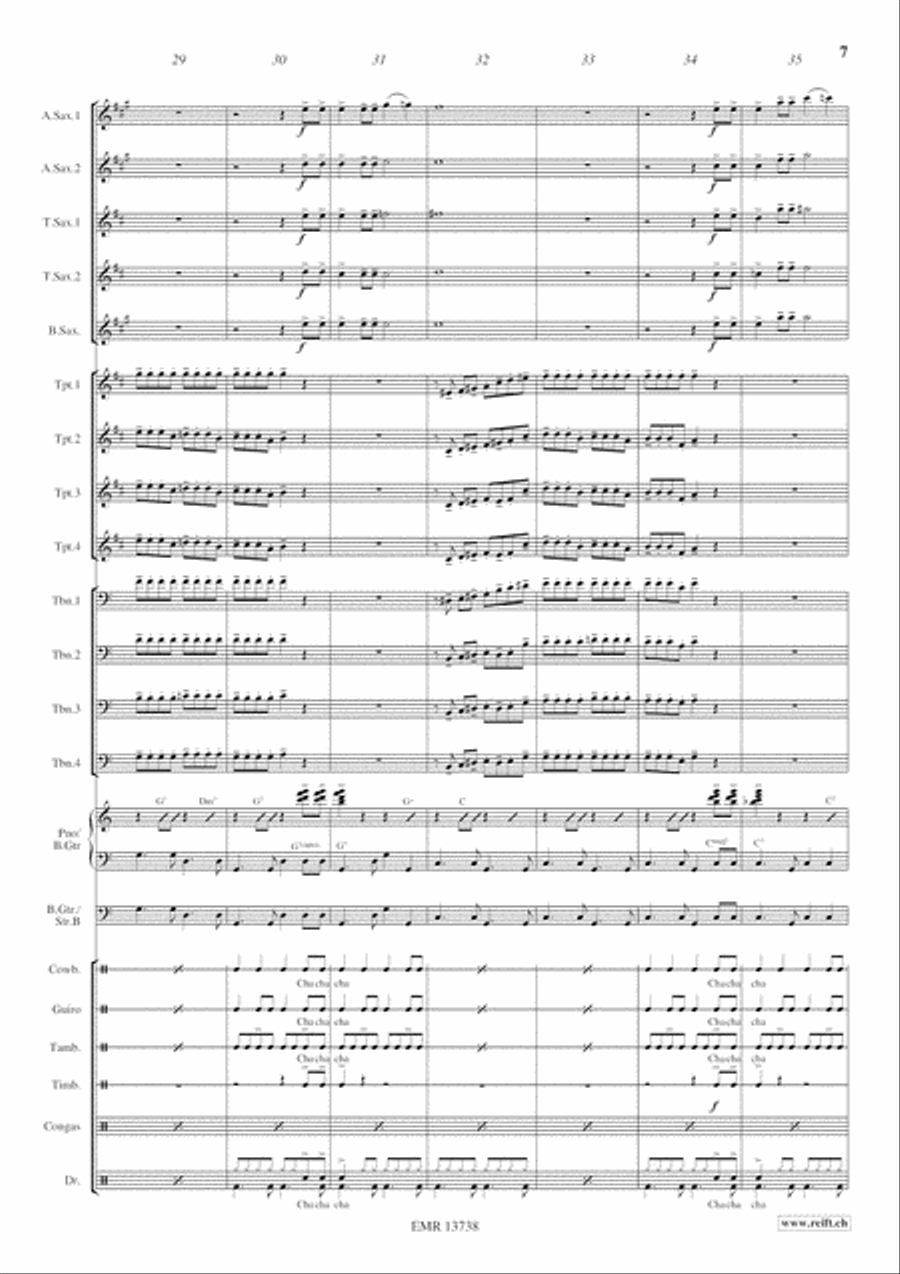 Cha Cha - Cuba Libre Big Band scores gallery preview page 8