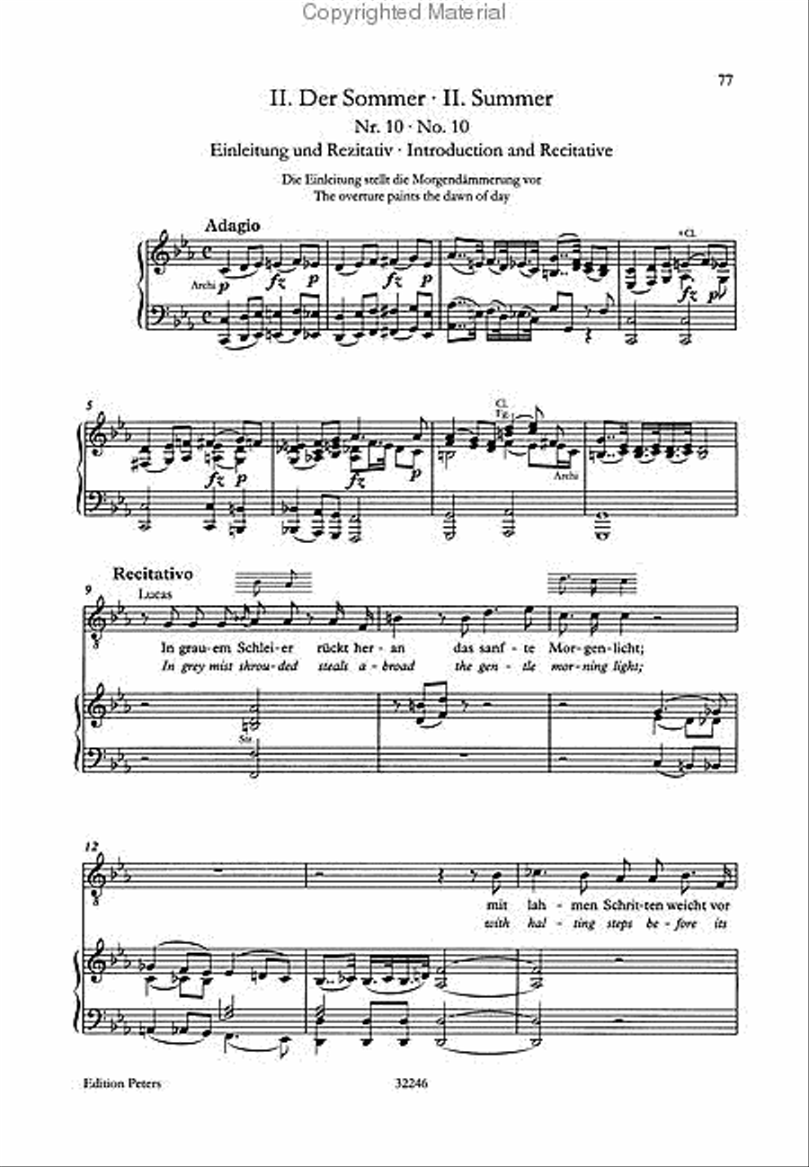 The Seasons Hob.XXI:3 (Vocal Score) STB scores gallery preview page 5