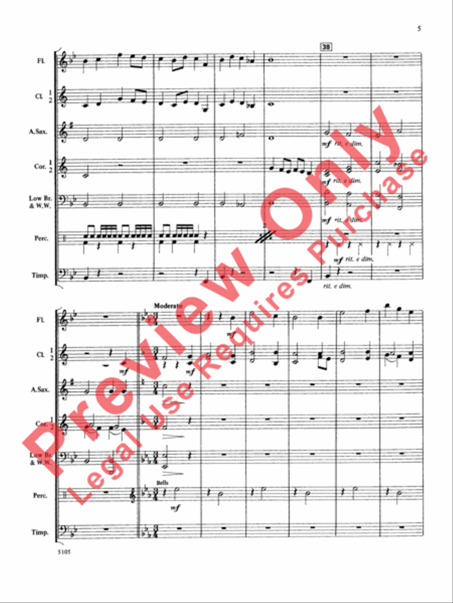 Wildwind Overture Concert Band scores gallery preview page 6