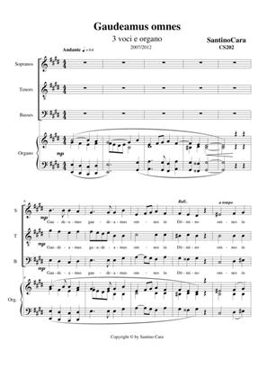 Gaudeamus omnes - Sacred motet for Choir STB and organ