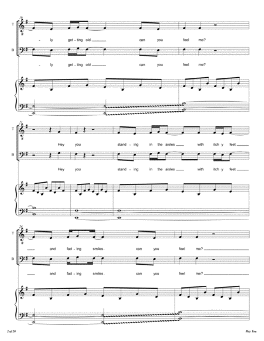 Hey You Hey You 4-Part scores gallery preview page 3