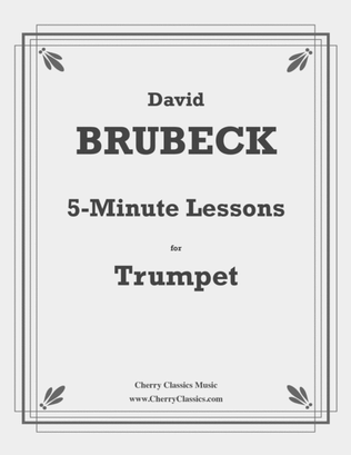 Book cover for 5-Minute Lessons for Trumpet Method for Beginners