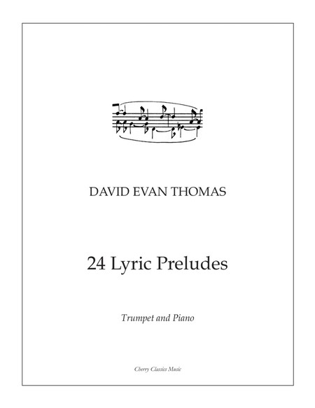 24 Lyric Preludes for Trumpet and Piano image number null